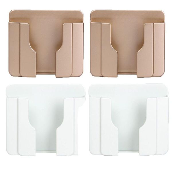 

cell phone mounts & holders 4pcs el shelf universal durable charging holder wall mount stand bracket adhesive