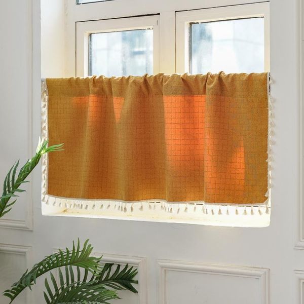 

curtain & drapes balcony windows blackout lattice drapery kitchen cafe short layer