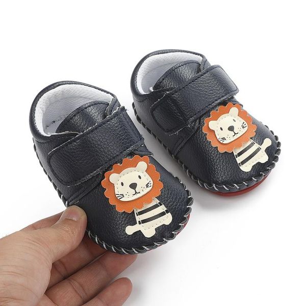 

first walkers toddler baby prewalkers girls cartoon little lion anti-slip shoes soft sole non-slip born pu leather