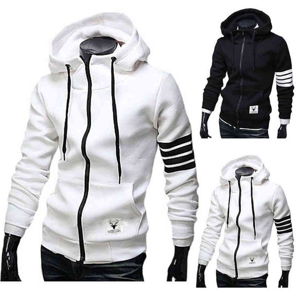 

new fall hooded zipper cardigan for men, Black