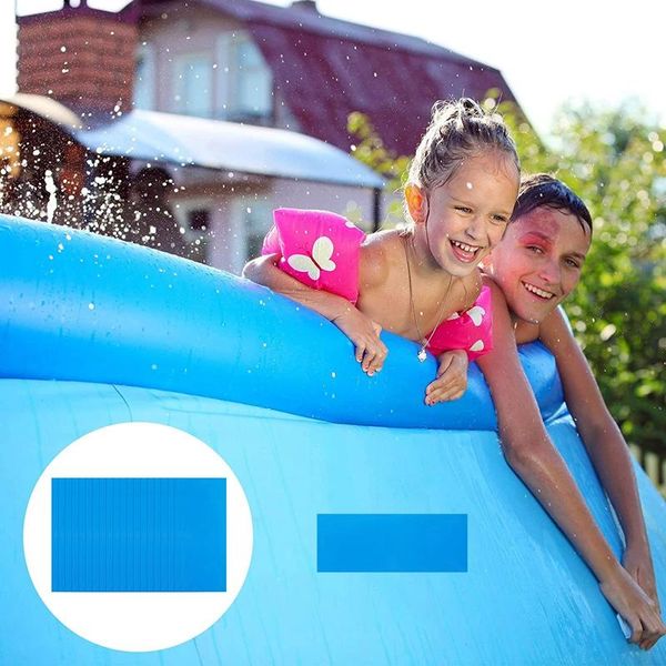 

20pack self-adhesive pvc repair patches, vinyl pool liner patch boat rubbers for inflatable raft kayak canoe & accessories