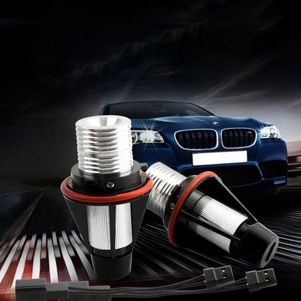 

car headlights 2pcs 10w led angel eyes marker lights bulbs red blue color