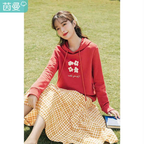 

women's hoodies & sweatshirts hoodies young style cute flower pattern girl lady causal 4orc, Black