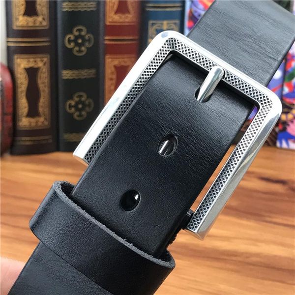 

belts quality men belt genuine leather vintage pin buckle ceinture homme wide waist riem strap mbt0042s, Black;brown