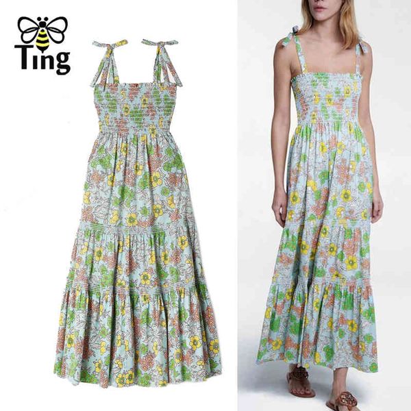 

designer floral vibrant print cottagecore long party dress summer boho zevity a line holiday casual vetidos 210513, Black;gray
