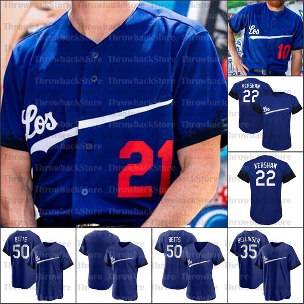 

2021 city connect replica player jersey trevor bauer jerseys 50 mookie betts clayton kershaw justin turner david price 13 max muncy 7 julio, Blue;black