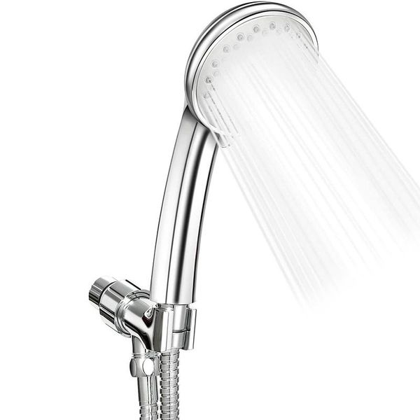 

shower head with hose, hand held high pressure, handheld spray, 60 inch stainless steel 5 settings, adjus bathroom sets
