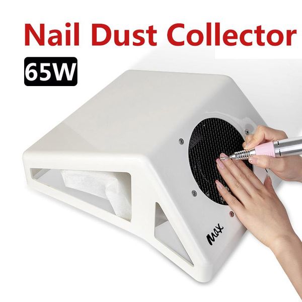 

nail art equipment 65/80w strong dust suction collector fan vacuum cleaner with big power filter for manicure, Silver