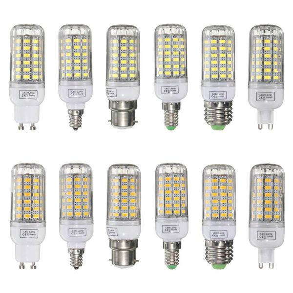 

bulbs e27/e14/e12/b22/g9 dimmable 7w ac 220v led bulb white/warm white 70 smd 5730 corn light lamp