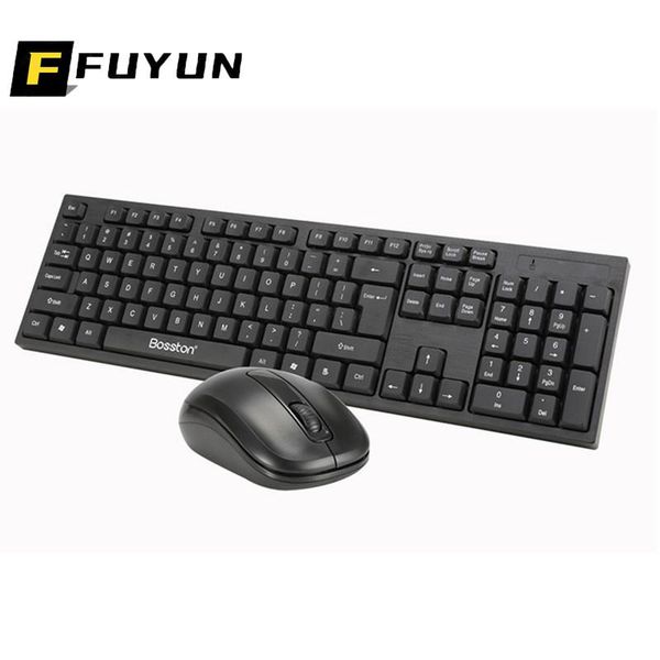 

keyboard mouse combos fuyun power saving wireless 2.4 ghz thin portable full size 1000 dpi black u163
