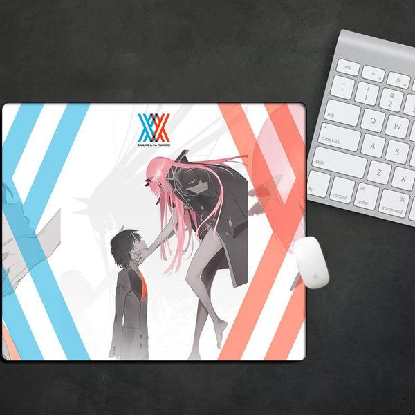 

mouse pads & wrist rests anime ddarling in the franxx pad gaming 30x25cm anti-slip locking edge keyboard computer mat