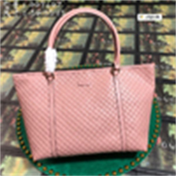 

m449647 new pink full leather embossed shoulder bag women handbags iconic handles shoulder bags totes cross body bag clutches, Blue;pink
