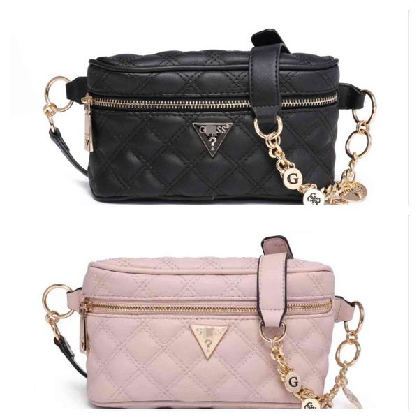 

new lingge solid color zipper soft handle long waist bag messenger fashionable minority design simple and high temperament