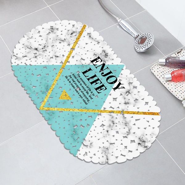 

bath mats pvc shower mat nonslip floor marble anti-slip bathroom