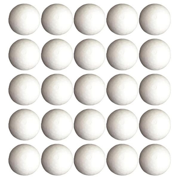 

party decoration 15pcs 8cm modeling craft polystyrene balls round spheres wedding diy stuff(white)