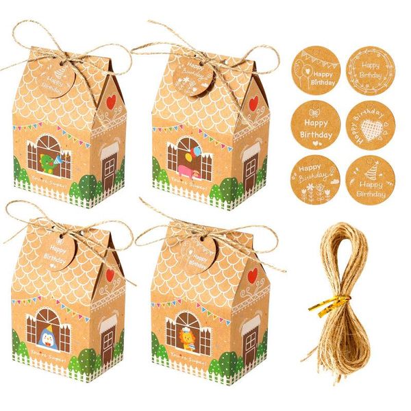 

gift wrap 12 pcs/sets creative packaging box kraft paper baby birthday party wedding christmas candy boxes
