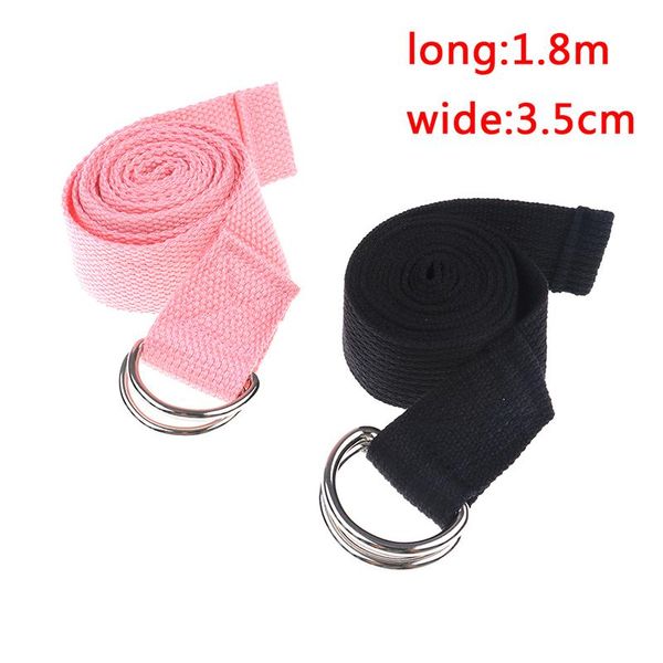 

yoga belt slackline stretch band mat strap training tools flex bar pull up assist accessories black & pink resistance bands