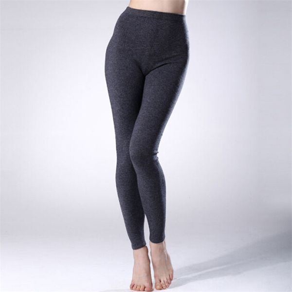 Mulheres calças cashmere calças de malha feminino inverno lã senhoras aquecer garotas padrão leggings 211014