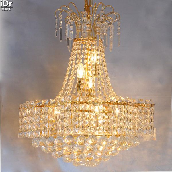 

chandeliers yellow crystal lamp fashion minimalist restaurant atmosphere bedroom room gold lmy-0172