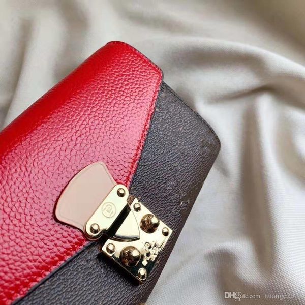 

han edition wallet restoring ancient ways female long printing color joker lock phone bump card package designer wallet purse luxury women, Red;black