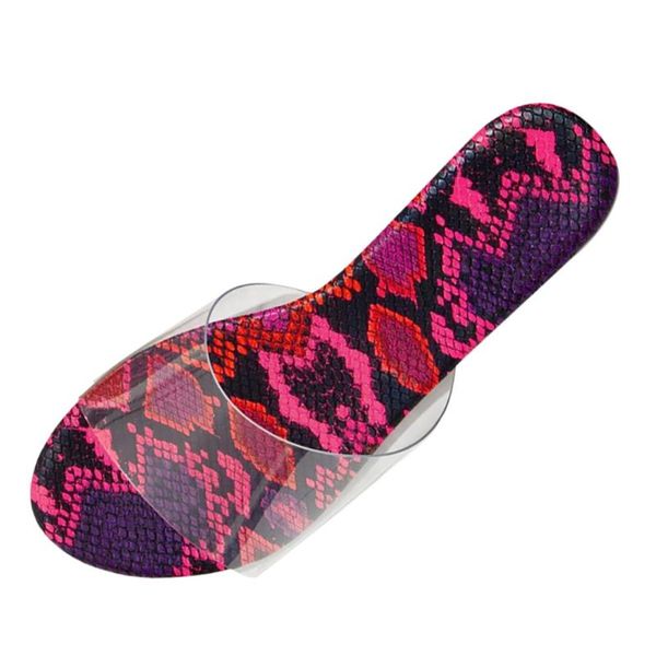 

slippers sagace summer shoes woman slides flats fashion women snake grain hollow flat slipper outdoor, Black