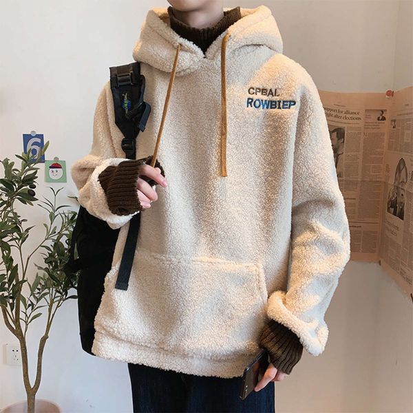

mai spring piece cashmere hoodie loose casual, Black