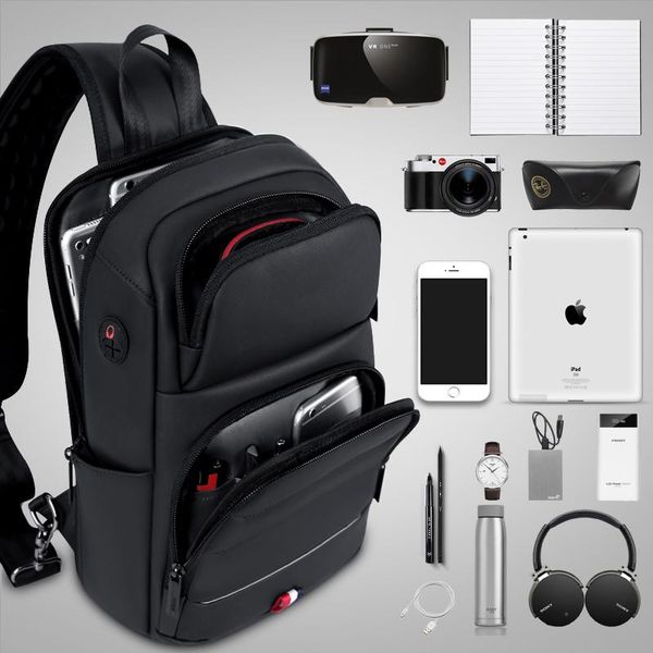 

crossbody bags for men usb charging messenger sling bag waterproof chest oxford single shoulder strap pack 2021 waist