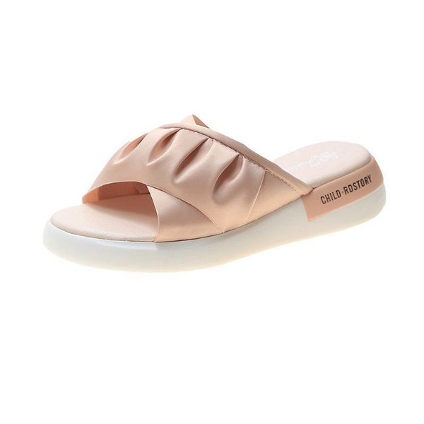 

summer women's slippers outer wear thick bottom fashion, Black