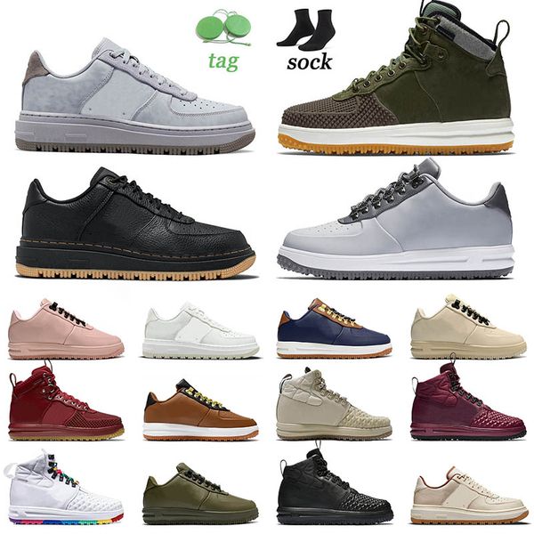 

outdoor jogging luxury lunar 1 duckboot running shoes burgundy olive canvas summit white medium olive gum off womens men sneakers studded sp, White;red