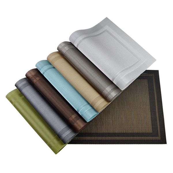 

mats & pads square heat-resistant pvc mat drink non-slip pot holder table placemat kitchen accessories dining