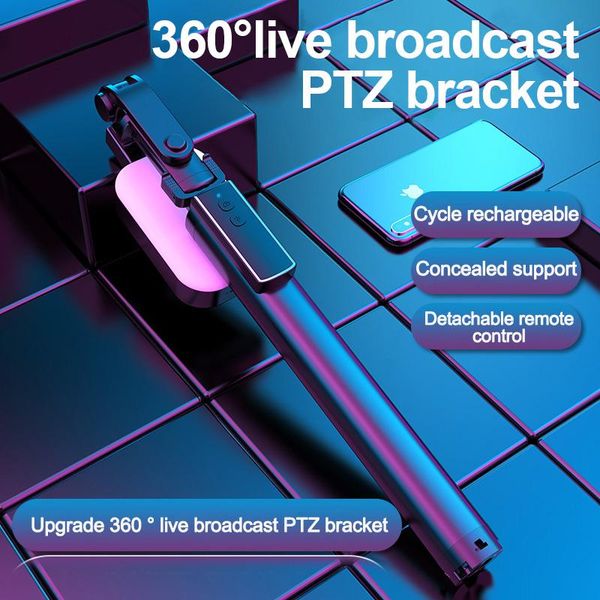 

mobile phone selfie stick live broadcasting bracket bluetooth remote control integrated tripod recyclable charging non-slip monopods