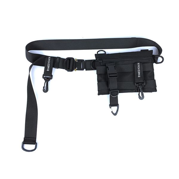 

others apparel function letter printing woman belts single shoulder package fashion harajuku cool belt bag 00l1, Black;white