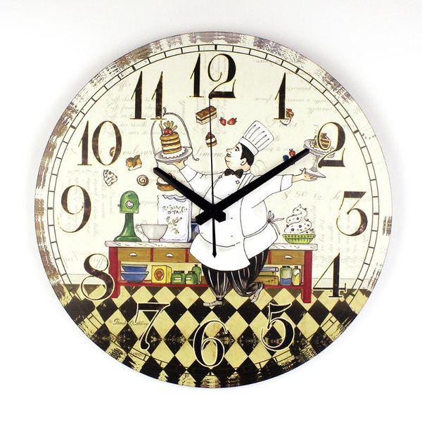 

wall clocks cartoon kitchen clock with waterproof face modern design dining hall decoration watch home decor gift