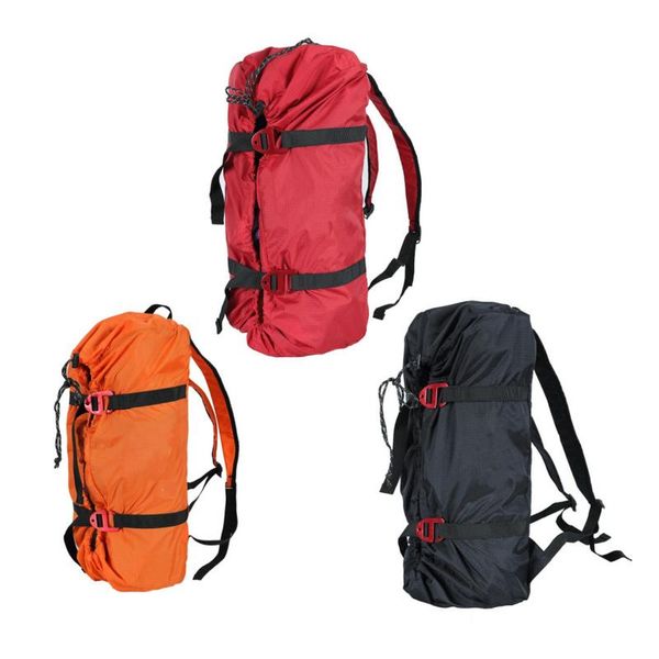 

storage bags rock climbing rope bag hiking shoulder backpack folding waterproof