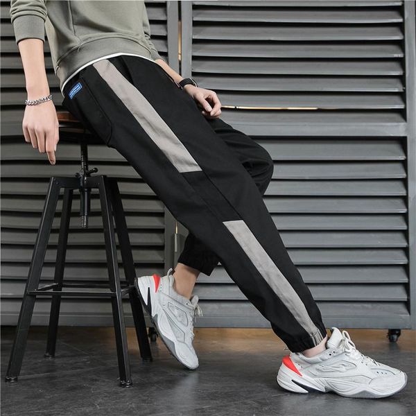 

men's pants style cotton cargo slacks, Black