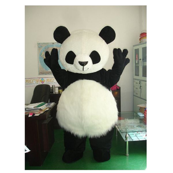 

mascot costumes wholesale new version chinese giant panda mascot costume christmas cosplay mascot costume, Black;red