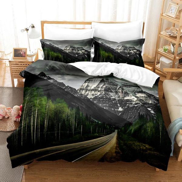 

bedding sets beauty tree road set single twin full  king size sky bed children's kid bedroom duvetcover 015