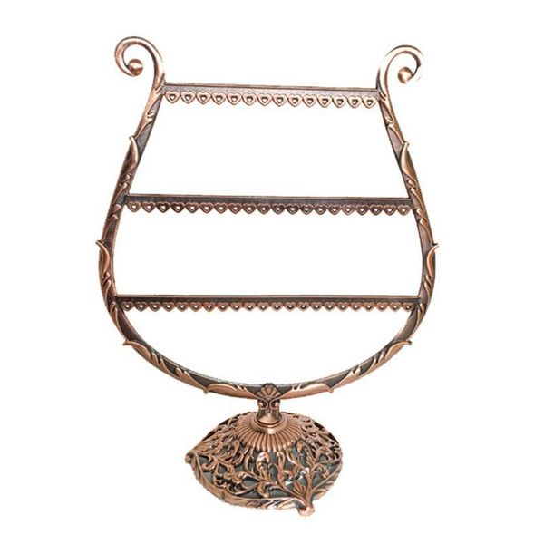 

jewelry pouches, bags heart/wine cup shape earrings bracelet storage shelf display holder ear axyd, Pink;blue