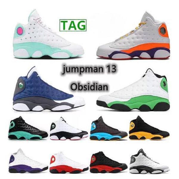 

13 13s basketball shoes red flint blue hyper royal reflective lucky green aurora starfish playground black cat men women sneakers basketball