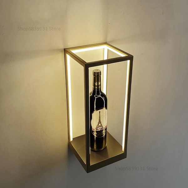 

wall lamps modern led light simple bedroom bedside lamp creative living room decor background box cube frame