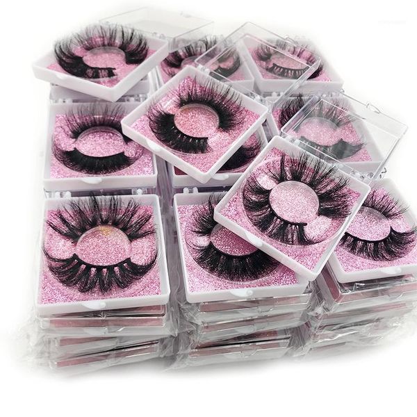 

rainsin 10/20/30/50pairs square packaging set fast mink 25mm lashes dramatic wholesale makeup for beauty 28mm lashes1