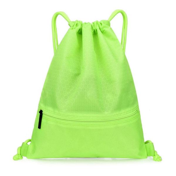 

outdoor bags sports bag solid color drawstring closure fashion fitness backpack harness pocket gym pack portable exercise pouch