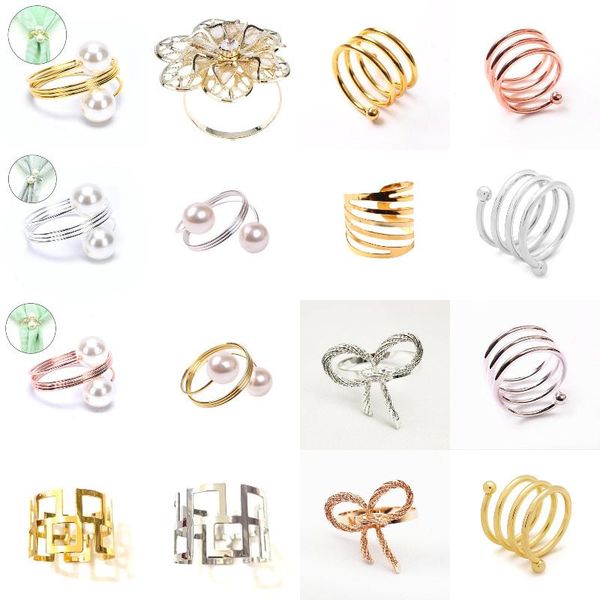 

napkin rings buckle holder christmas deer wedding table decoration hollow out family gatherings everyday using