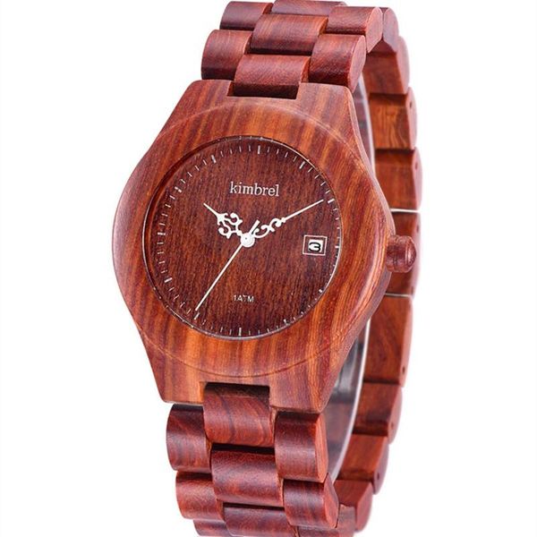 

wristwatches women's wood watches round watch with calendar for women lady his-and-hers, Slivery;brown