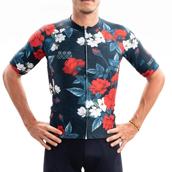 

racing sets tres pinas cycling team jersey summer short-sleeved quick-drying breathable outdoor sports shirt mtb bike, Black;blue