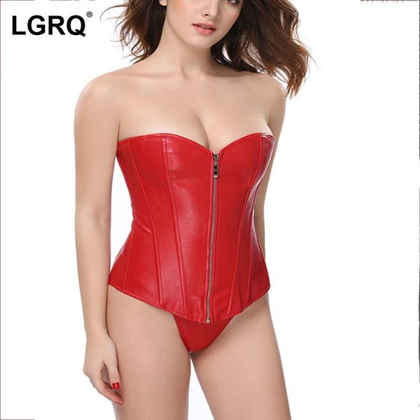 

women's shapers [lgrq] elegant corset slimming belt body shaperwear fit fashion zipper design autumn winter 2021 19d3765, Black;white