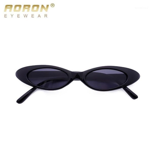 

sunglasses brand designer oval women vintage 90s cat eye small frame ladies sun glasses, White;black
