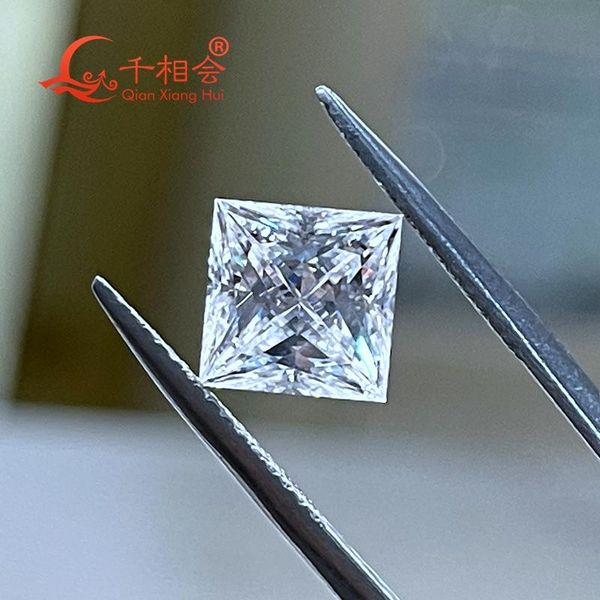 

other 8mm df white colors quare shape diamond cut moissanites loose gem stone qianxianghui pass pen