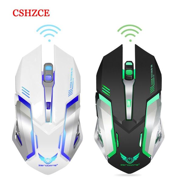 

mice 2.4g wireless gaming mouse rechargeable led backlit usb optical ergonomic gamer for pc laptop
