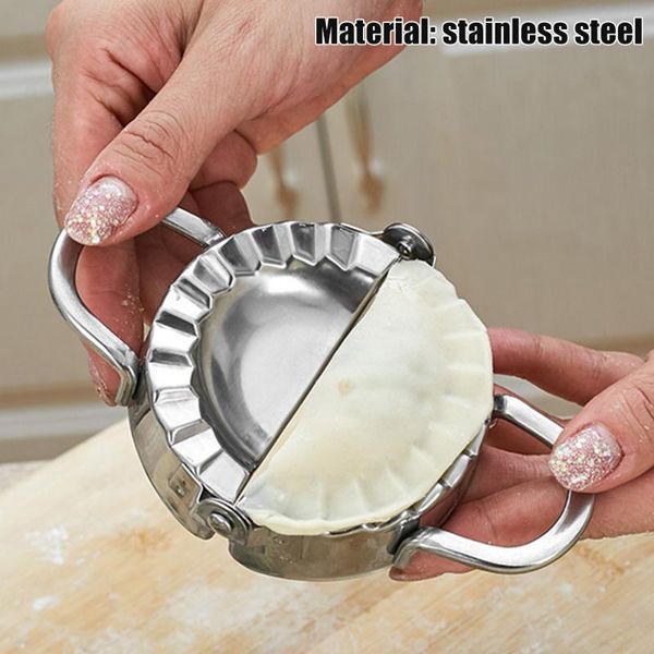 

baking & pastry tools 1 set stainless steel dumplings mould lazy must-ravioli jiaozi mold making device dumpling wrapper kitchen utensils